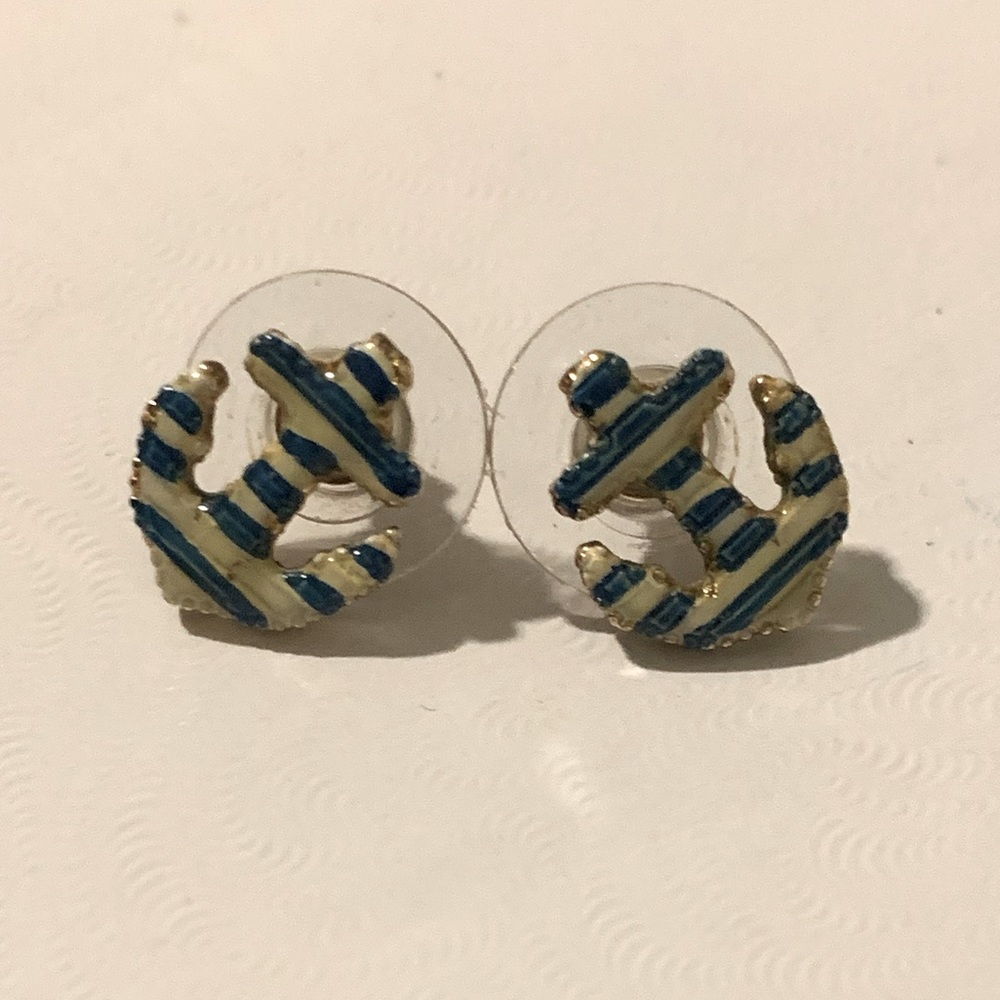 Betsey Johnson Anchor Earrings